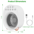 4-in-1 Portable Mini Desktop Water Mist Cooling Air Conditioner by DailySale