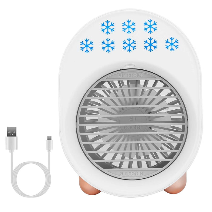 4-in-1 Portable Mini Desktop Water Mist Cooling Air Conditioner by DailySale