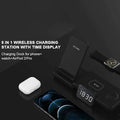 4-in-1 Wireless Charger with LED Digital Clock by DailySale