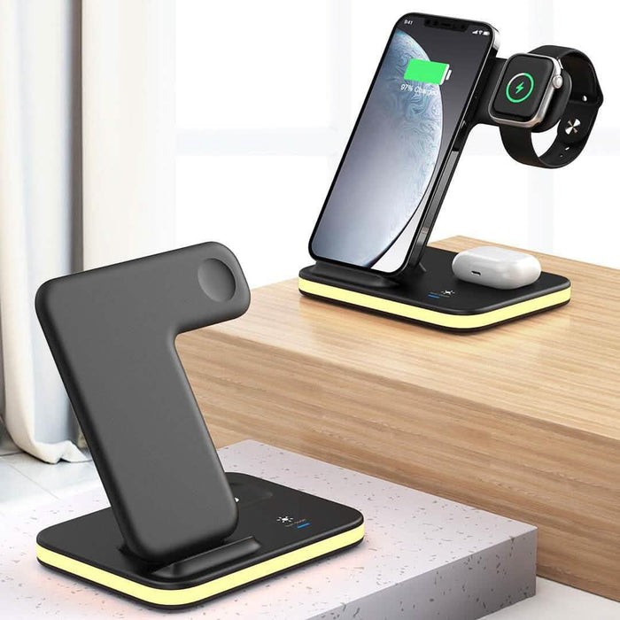 4-in-1 Wireless Charging Stand with Night Light by DailySale