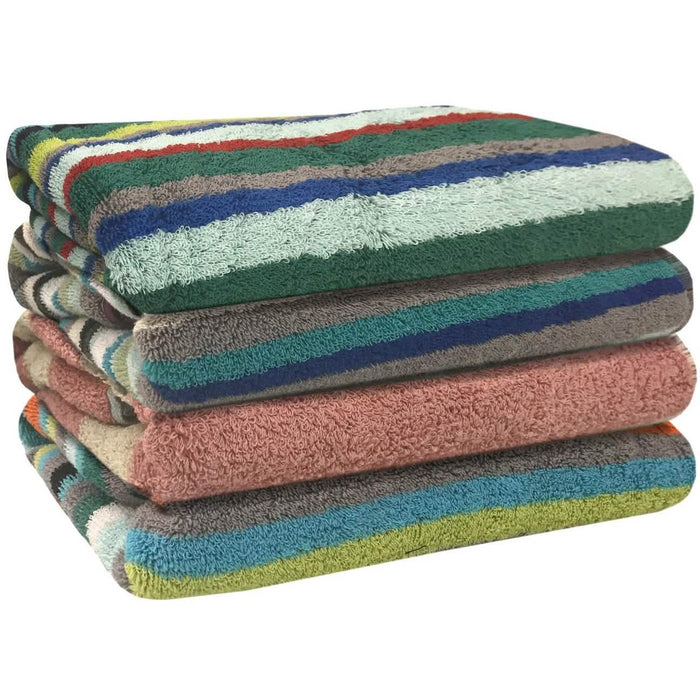 4-Pack: 100% Cotton Extra Absorbent Multicolor Bath Towels by DailySale