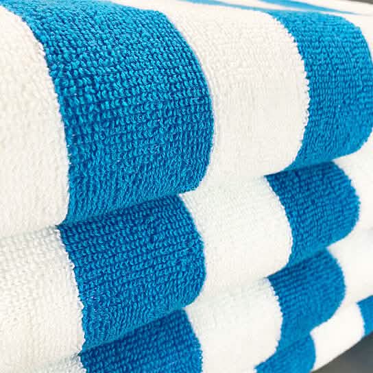 4-Pack: 30" x 60" Ultra-Soft 100% Cotton Striped Pool Cabana Hotel Beach Towels by DailySale