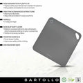 4-Pack: Bartollo Non-Slip Cutting Boards with Free Knife by DailySale