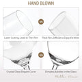 4-Pack: Bella Vino Standard Hand Blown Crystal Red/White Wine Glasses by DailySale