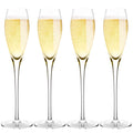 4-Pack: Bella Vino Standard Hand Blown Crystal Red/White Wine Glasses by DailySale