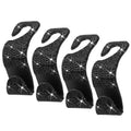 4-Pack: Car Headrest Hooks Bling Rhinestones Back Seat Organizer Hanger Holder by DailySale