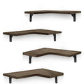 4-Pack: Corner Floating Shelf Wall Mount Display Storage by DailySale