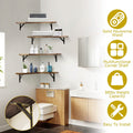 4-Pack: Corner Floating Shelf Wall Mount Display Storage by DailySale