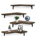 4-Pack: Corner Floating Shelf Wall Mount Display Storage by DailySale