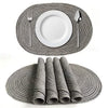 4-Pack: Cotton Oval Dining Mat