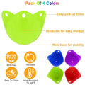 4-Pack: Egg Poachers Silicon Egg Cups by DailySale