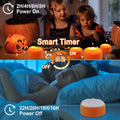 4-Pack: Halloween LED Pumpkin Lights Battery Operated with 2 Light Modes 4 Timer Setting by DailySale
