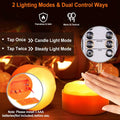 4-Pack: Halloween LED Pumpkin Lights Battery Operated with 2 Light Modes 4 Timer Setting by DailySale