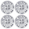 4-Pack: Hubcaps for Honda Civic 14-Inch and 8-Spoke - Silver