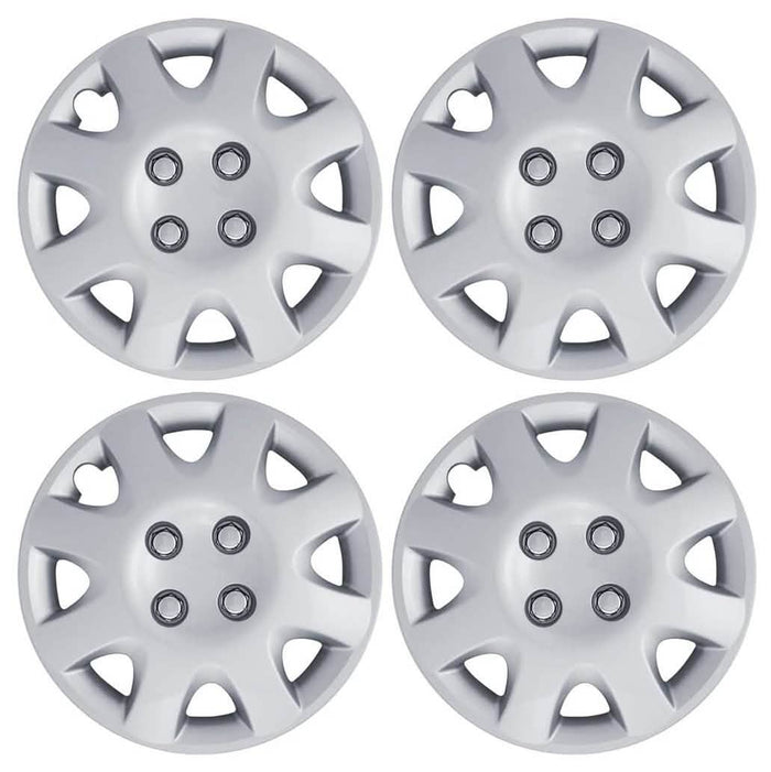4-Pack: Hubcaps for Honda Civic 14-Inch and 8-Spoke - Silver by DailySale