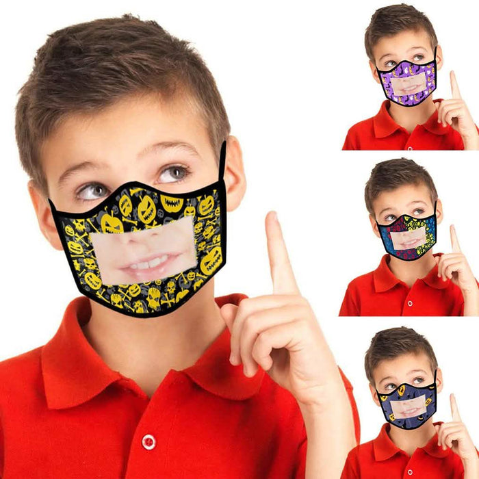 4-Pack: Kids Smile Window Face Mask Washable and Reusable by DailySale