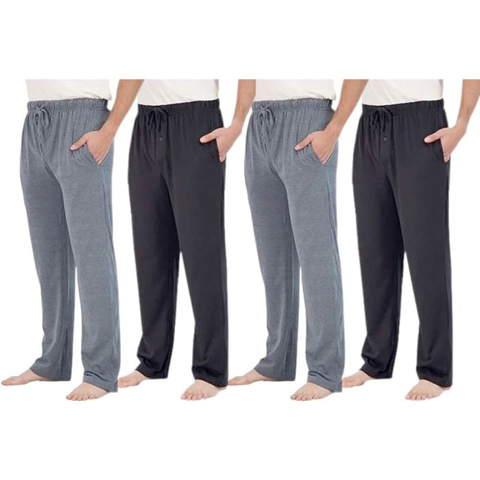 4-Pack: Men's Cotton Lounge Pants with Pockets by DailySale