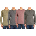 4-Pack: Men's Long-Sleeve Marled Henley Shirts - Size: Medium by DailySale