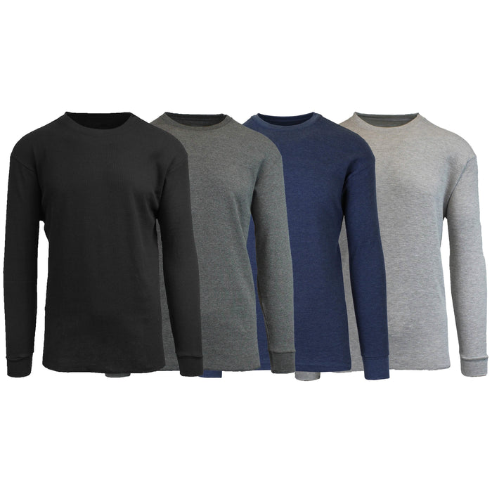 4-Pack: Men's Waffle-Knit Thermal Shirts by DailySale