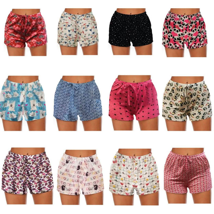 4-Pack: Mystery Deal Women's Comfy Lounge Bottom Pajama Shorts with Drawstring by DailySale