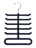 4-Pack: Non-Slip Velvet Tie Hanger Organizer Rack by DailySale