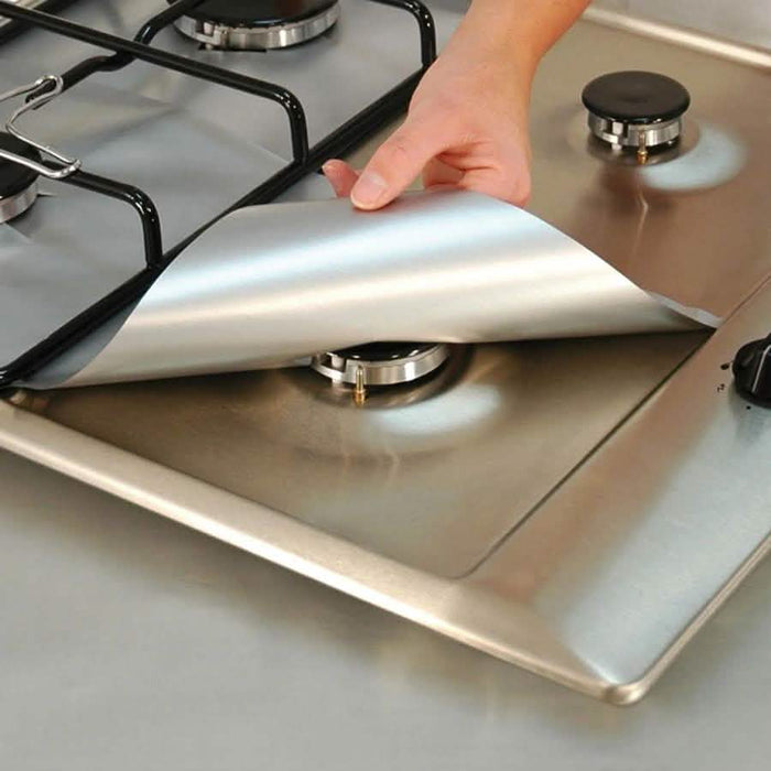 4-Pack: Nonstick Reusable Aluminum Gas Stove Covers by DailySale