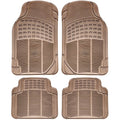4-Pack: OxGord® Ridged Style 1st & 2nd Row Black Heavy Duty Rubber Floor Mat Set by DailySale