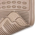 4-Pack: OxGord® Ridged Style 1st & 2nd Row Black Heavy Duty Rubber Floor Mat Set by DailySale