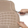 4-Pack: OxGord® Ridged Style 1st & 2nd Row Black Heavy Duty Rubber Floor Mat Set by DailySale