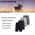 4-Pack: Pacific Polo Club Men's Shorts by DailySale