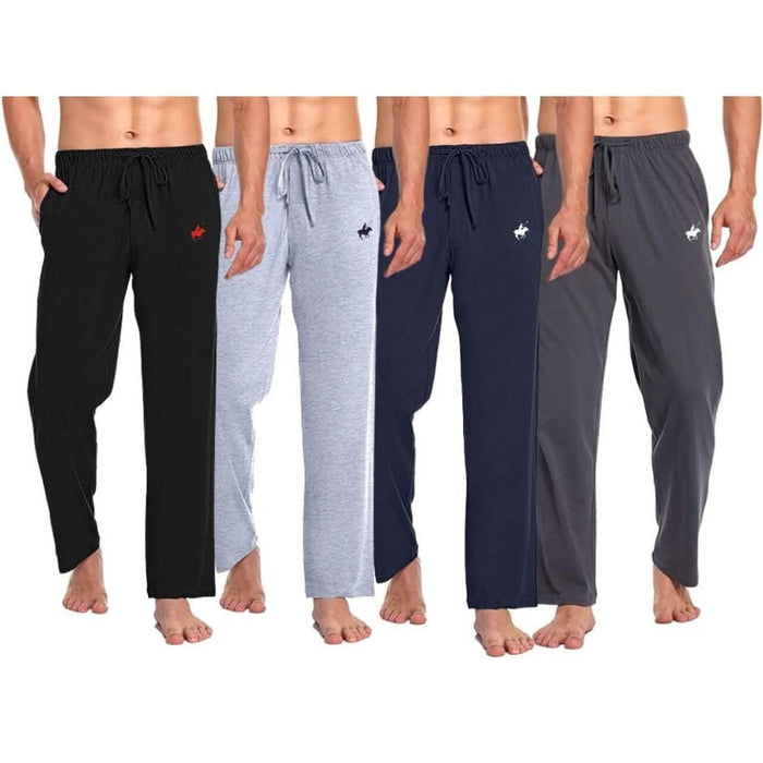 4-Pack: Pacific Polo Club® Men's Cotton Lounge Pants with Pockets by DailySale