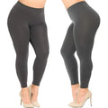 4-Pack: Plus Size Women's Ultra-Soft Stretchy Solid Yoga Leggings by DailySale