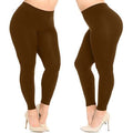 4-Pack: Plus Size Women's Ultra-Soft Stretchy Solid Yoga Leggings by DailySale
