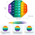 4-Pack: Rainbow Pop-It Bubble Popper by DailySale