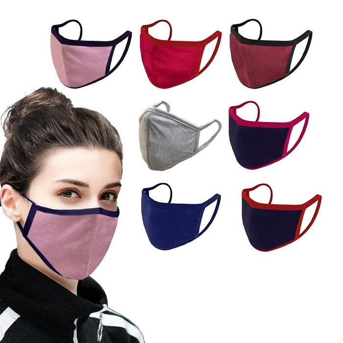 4-Pack: Reusable & Washable 2 Ply Soft Cotton Fabric Masks by DailySale