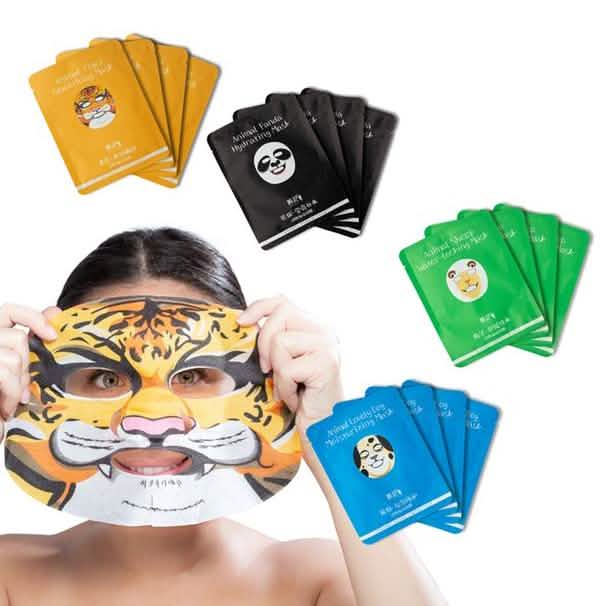 4-Pack: Secret Skin Animal Face Sheet Masks by DailySale