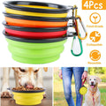 4-Pack: Silicone Collapsible Dog or Cat Food Water Bowl by DailySale