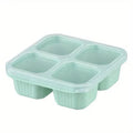 4-Pack: Snack Container With 4 Compartments, Divided Bento Lunch Box With Transparent Lids by DailySale