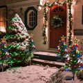 4-Pack: Solar Christmas Tree Lights Garden Decorations by DailySale