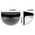 4-Pack: Solar Fence Lights Solar Deck Lights by DailySale