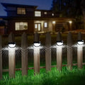 4-Pack: Solar Fence Lights Solar Deck Lights by DailySale