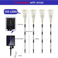 4-Pack: Solar Lights Outdoor, Warm White Garden Lights by DailySale