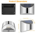 4-Pack: Solar Powered Deck Lights by DailySale
