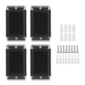 4-Pack: Solar Powered Wall Sconce Light IP55 Rechargeable Optical Sensor Lamp by DailySale