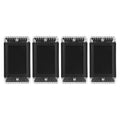 4-Pack: Solar Powered Wall Sconce Light IP55 Rechargeable Optical Sensor Lamp by DailySale