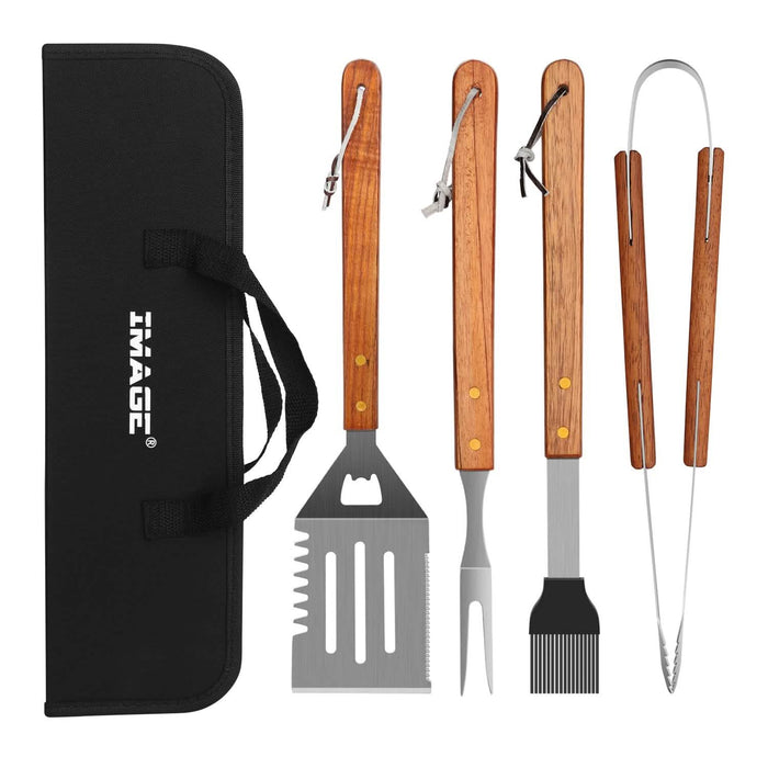 4-Pack: Stainless Steel BBQ Grill Tool Set by DailySale