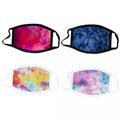4-Pack: Tie Dye Fabric Non-Medical Face Masks by DailySale