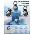 4-Pack: UNBREAKcable Apple AirTag Holder with All Metal Keychain Key Ring Clip (Refurbished) by DailySale