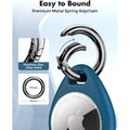 4-Pack: UNBREAKcable Apple AirTag Holder with All Metal Keychain Key Ring Clip (Refurbished) by DailySale