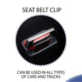 4-Pack: Universal Safety Car Clip Seat Safety Accessories for Most Vehicle, Seat Belts Kit for Cars by DailySale